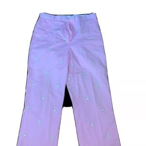 LILLY PULITZER Pants  Golf Embroidered Putter Capri Pants  Pockets